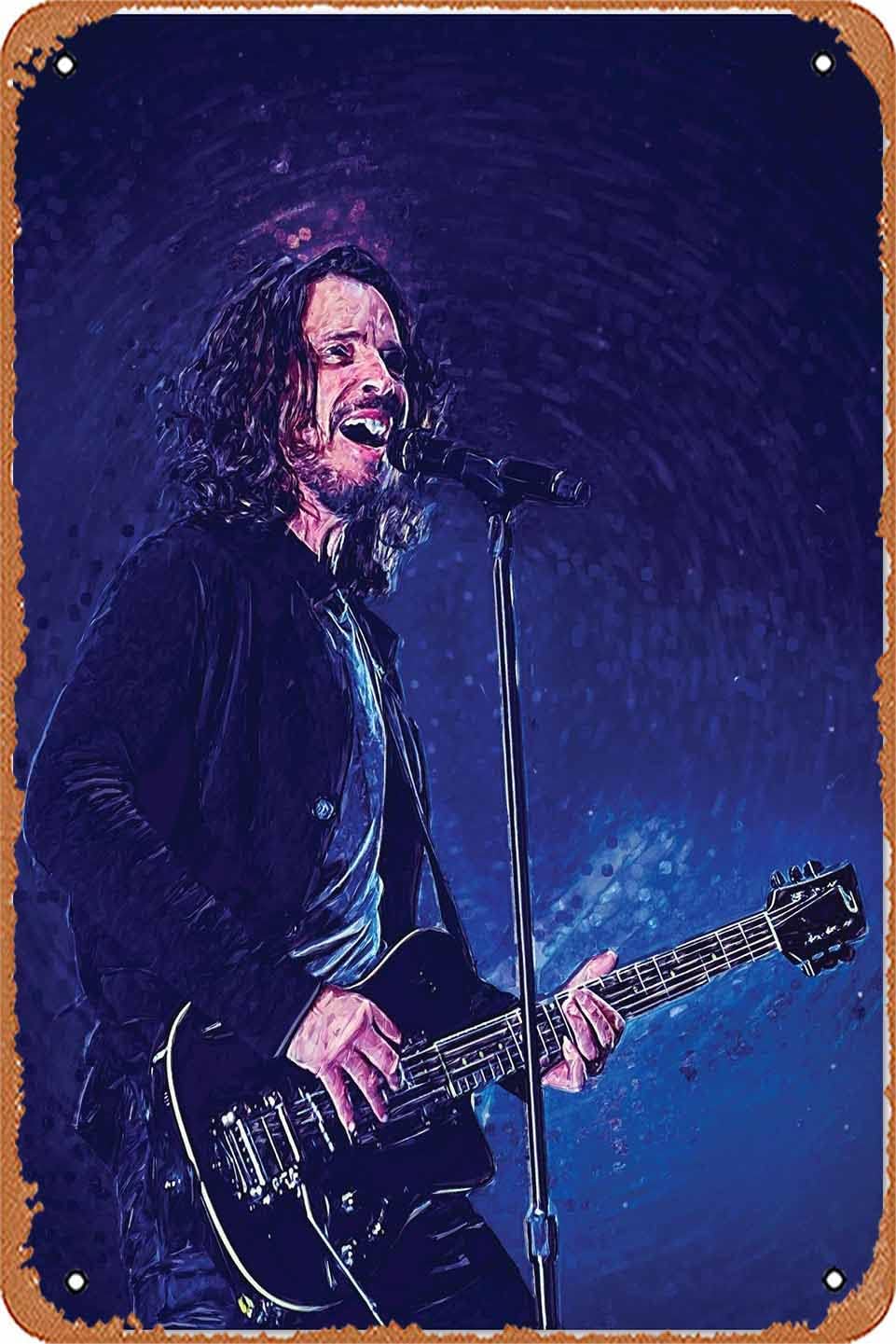 AirBnk Retro Metal Plaque Sign Chris Cornell Vintage