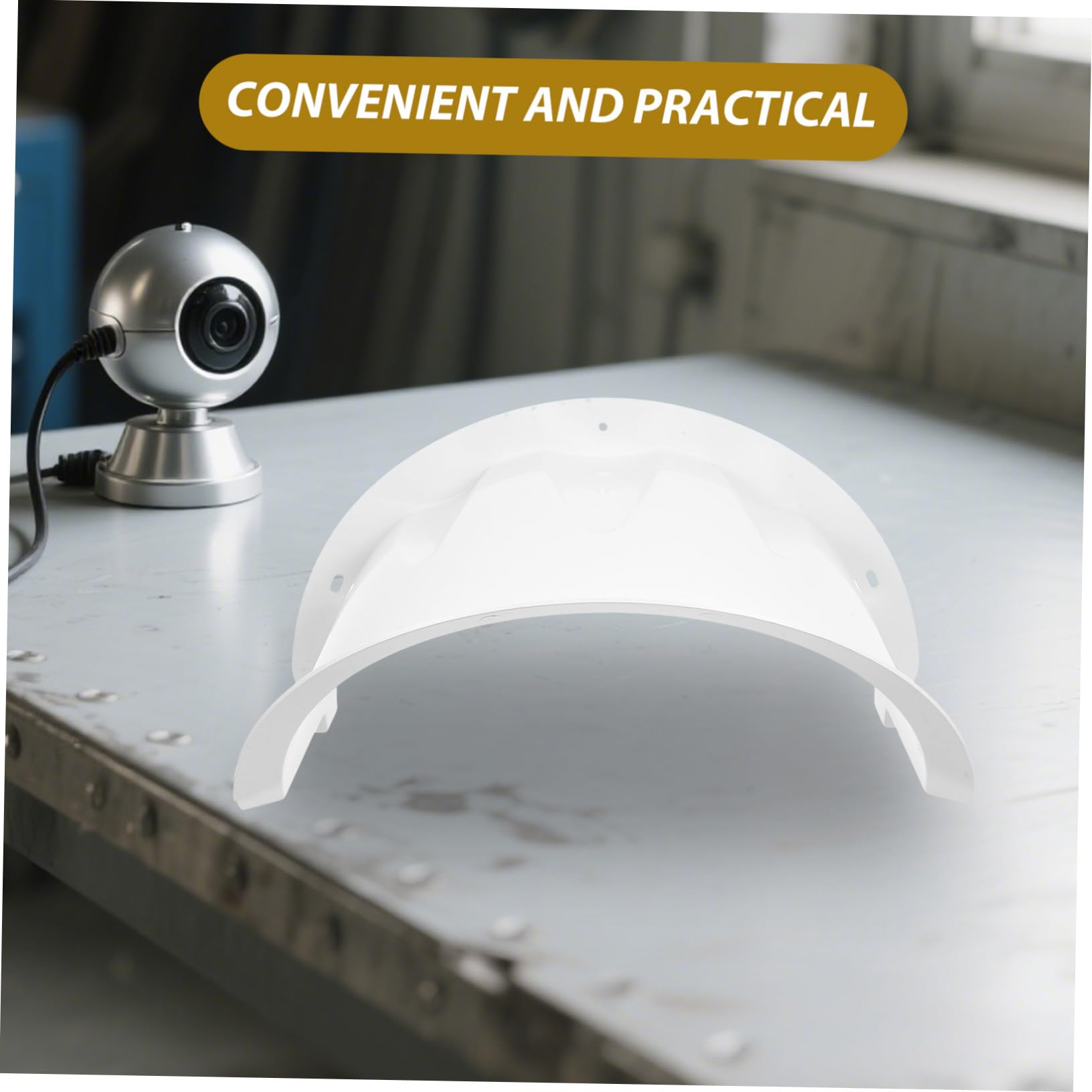 4 Pièces Protection Caméra Extérieure Étanche Anti-Pluie et Anti-Soleil Couvercle Plastique pour Surveillance Sécurisée
