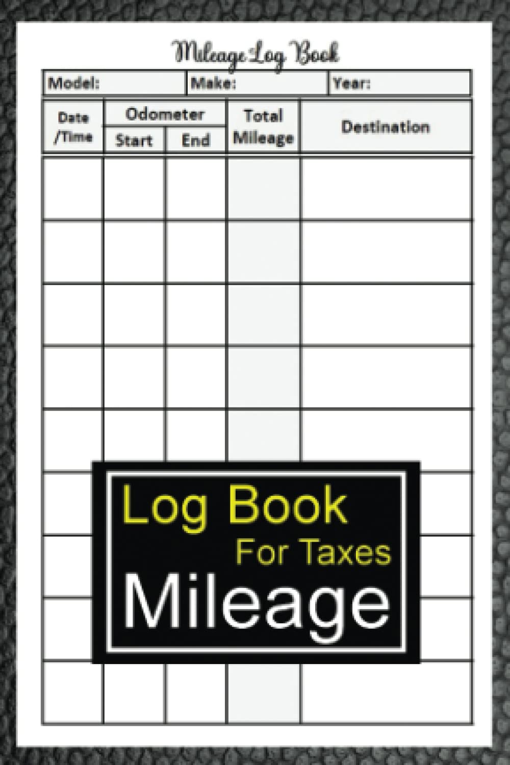 Mileage Log Book For Taxes: 4x6" Pocket Size - Vehicle Mileage Log Book To Record And Track Your Daily Mileage For Taxes (120 Pages)