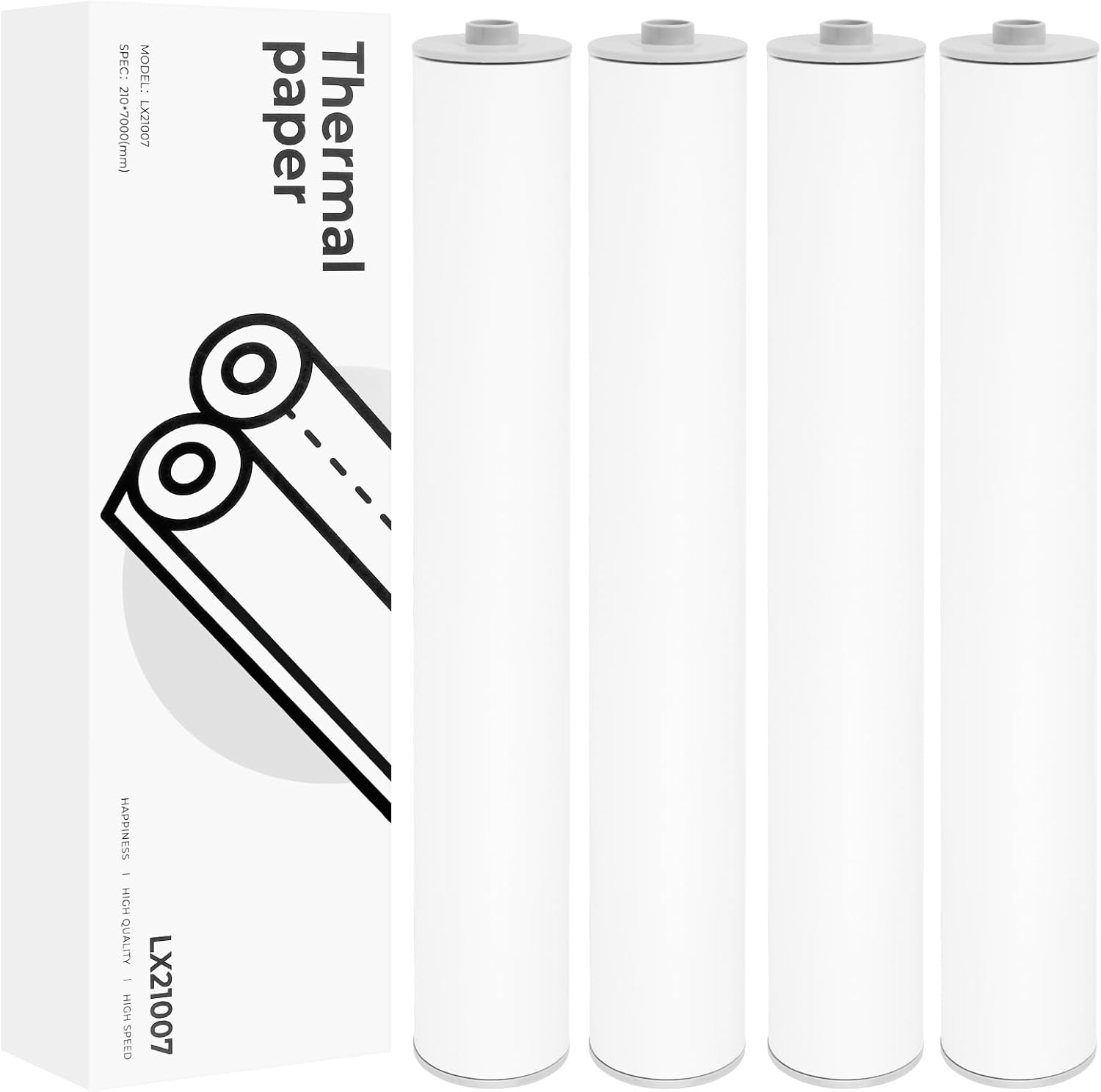 A4 Thermal Paper 8 Rolls, 8.3 Inch Width Thermal Printer Paper, Thermal Paper for MT890 Printer, A4 Size(210mm Width/28M Long)