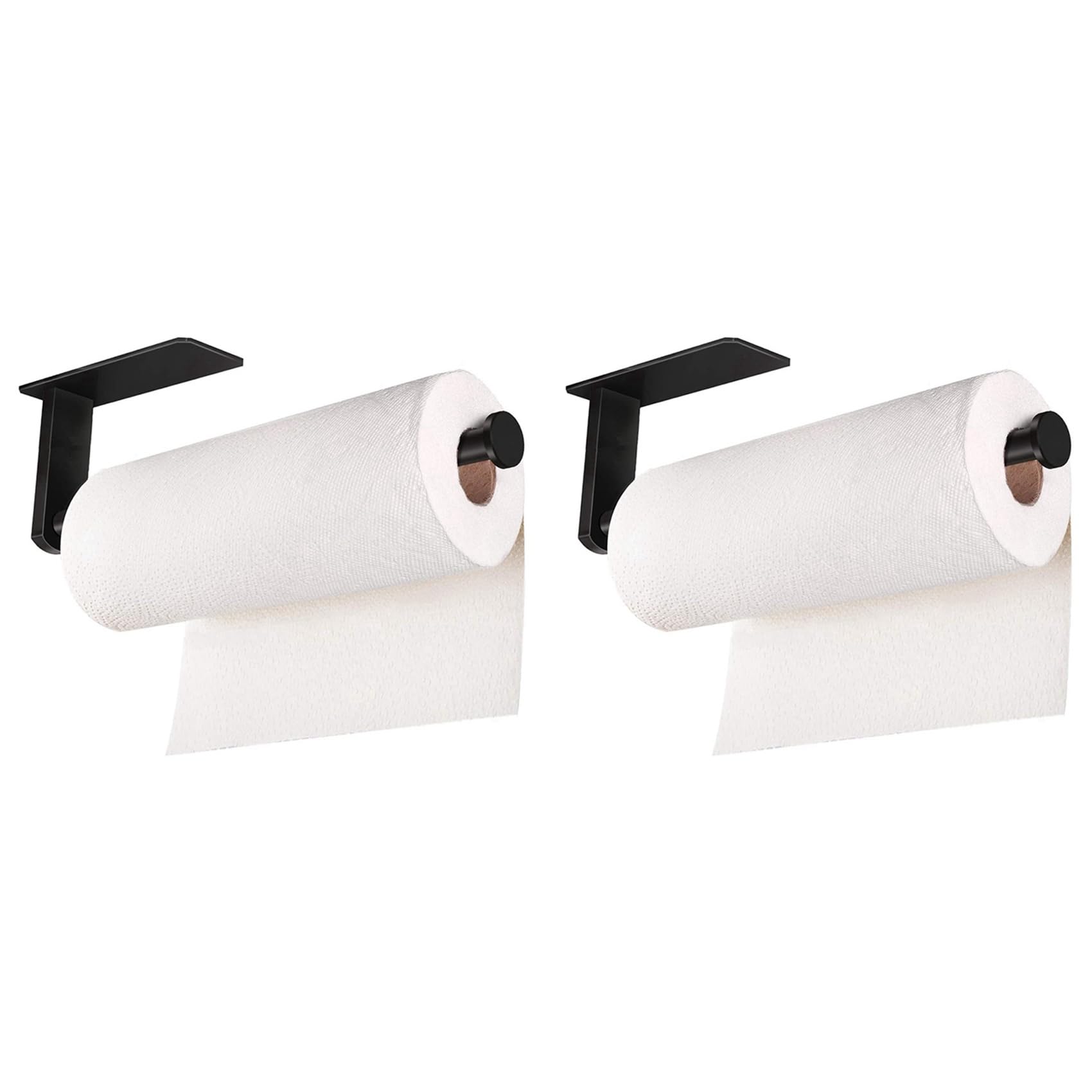 Hndhbfgrt 2X Paper Towel Holder, Stainless Steel Large Rolls Paper Towel Rack Long Tissue Roll Dispenser Hanger