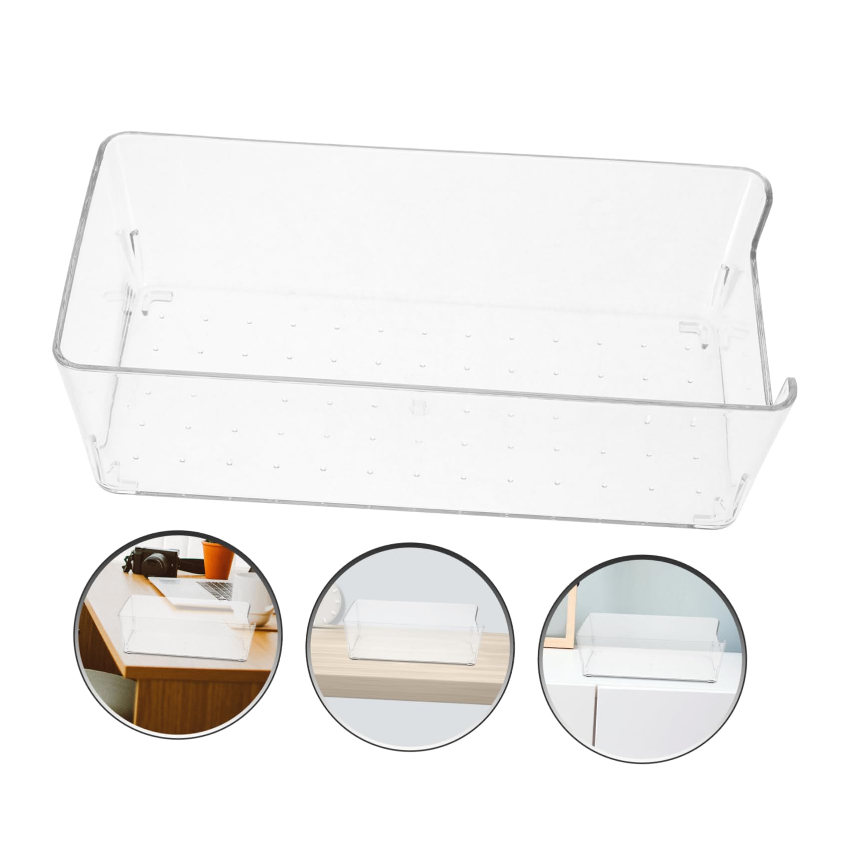 SHINEOFI 5stücke Notizblock Für Schreibtisch Transparente Wasserdichte Organizer Box Für Memo-papiere Und Notizen Praktischer Desktop Aufbewahrungsbehälter Für Büro Und Schule