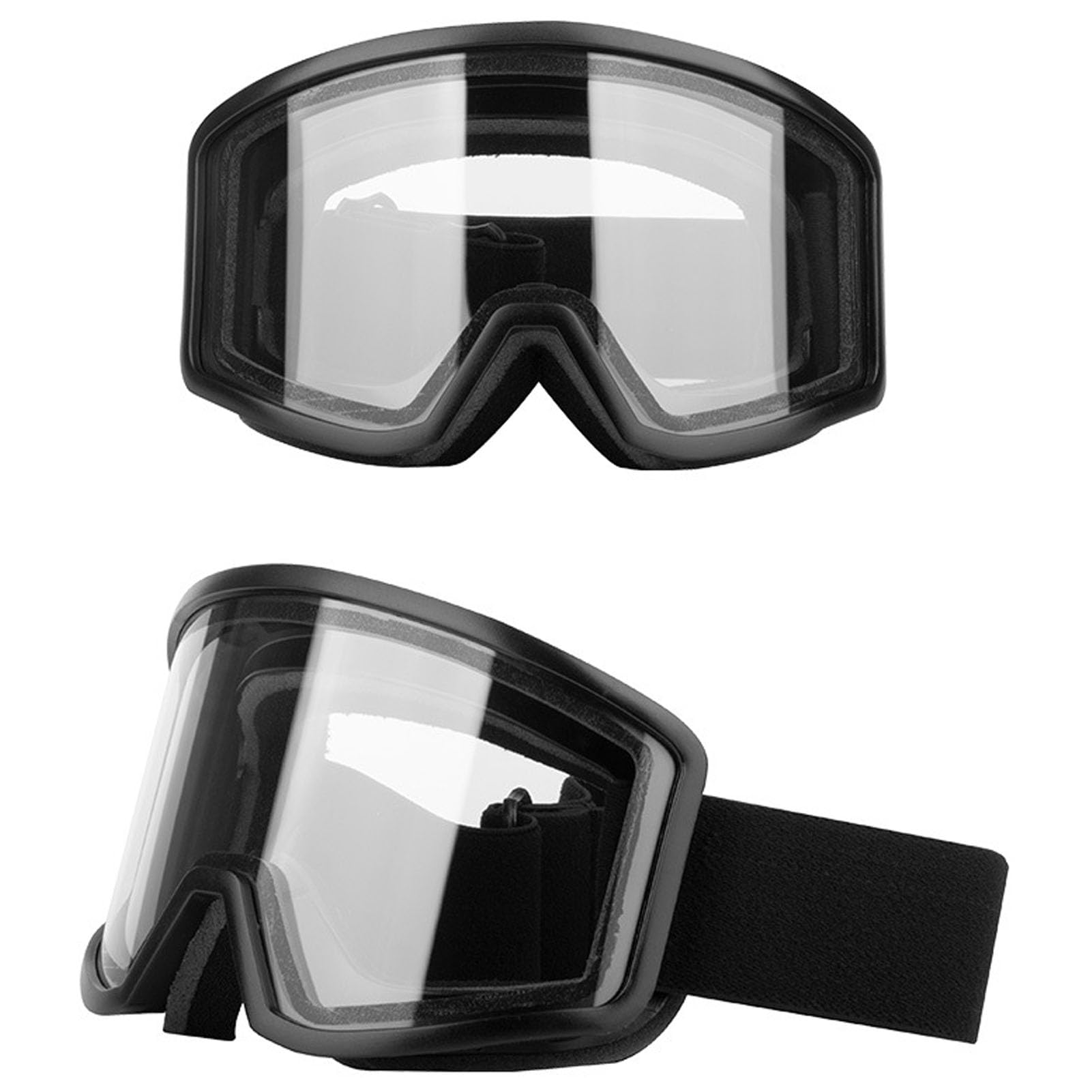 Naroote Masques de Ski, Masques de Neige Anti-Buée et Anti-UV avec Sangle Réglable et Verres Double Couche, Accessoires de Ski Anti-Rayures, pour éviter L'inconfort et les Dommages
