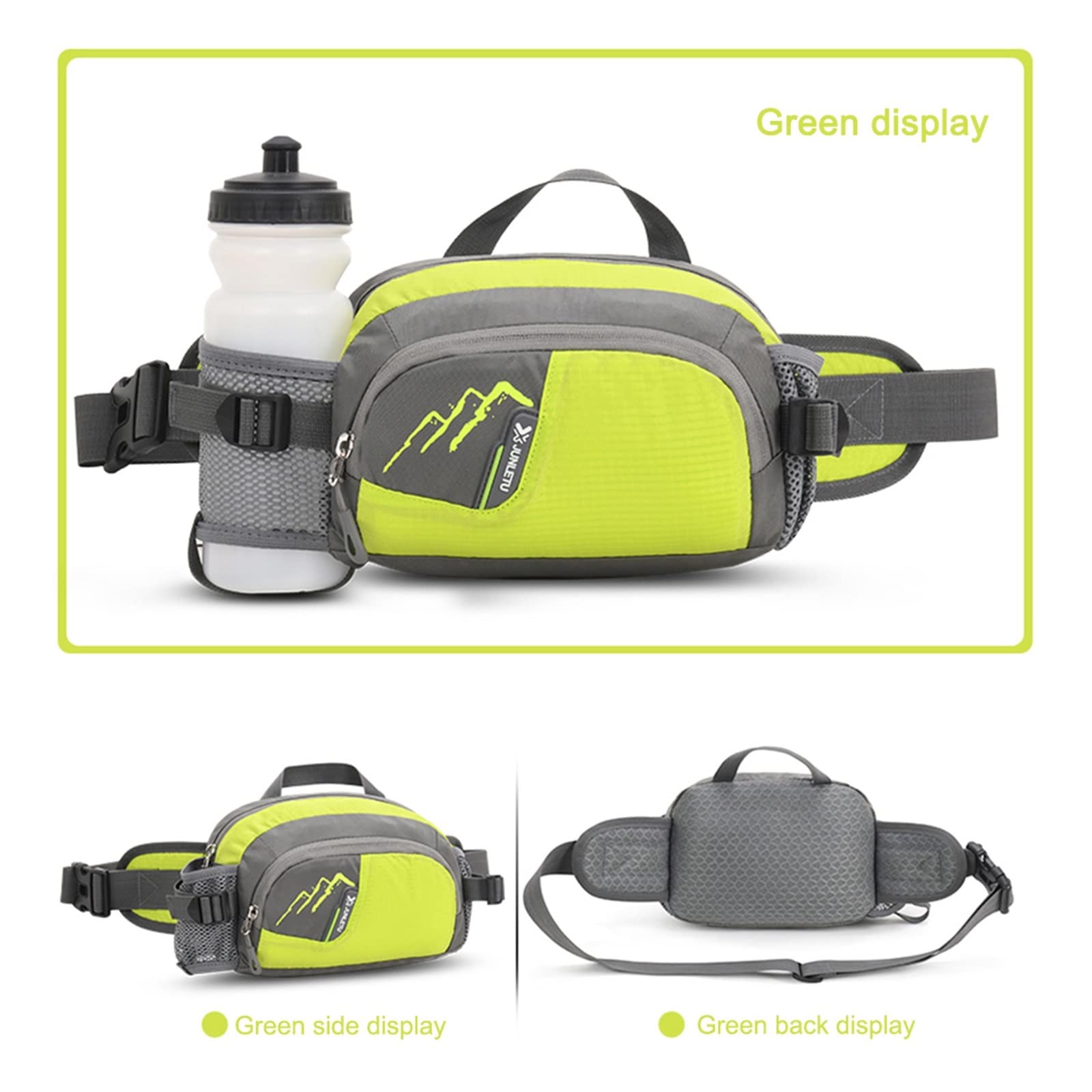 Riñonera EBSBAG De Nailon - Ajustable, Color Camuflaje, Ideal Para Senderismo, Running, Camping Y Deportes