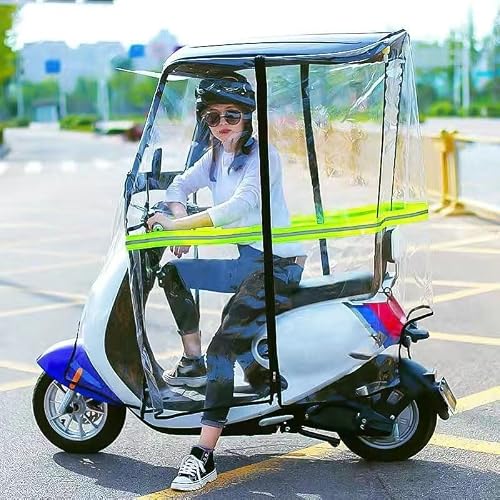 Water-resistant Electric Bike Cover, Fully Enclosed Electric Bike Sun
