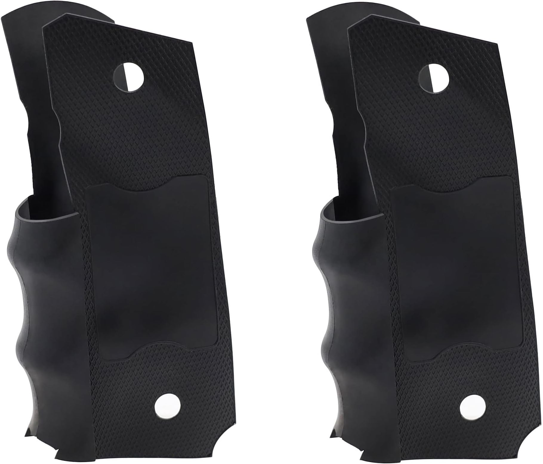 1911 Grips Rubber Grip Glove Sleeve for 1911 Full Size Commander & Government Model Black (2 Pack)