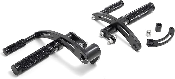 TOFR 4 CNC Billet Forward Controls Footpegs for Harley Touring Street Glide 1997-2008 FLHX FLHXI Black