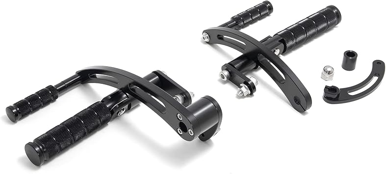 TOFR 4 CNC Billet Forward Controls Footpegs for Harley Touring Street Glide 1997-2008 FLHX FLHXI Black