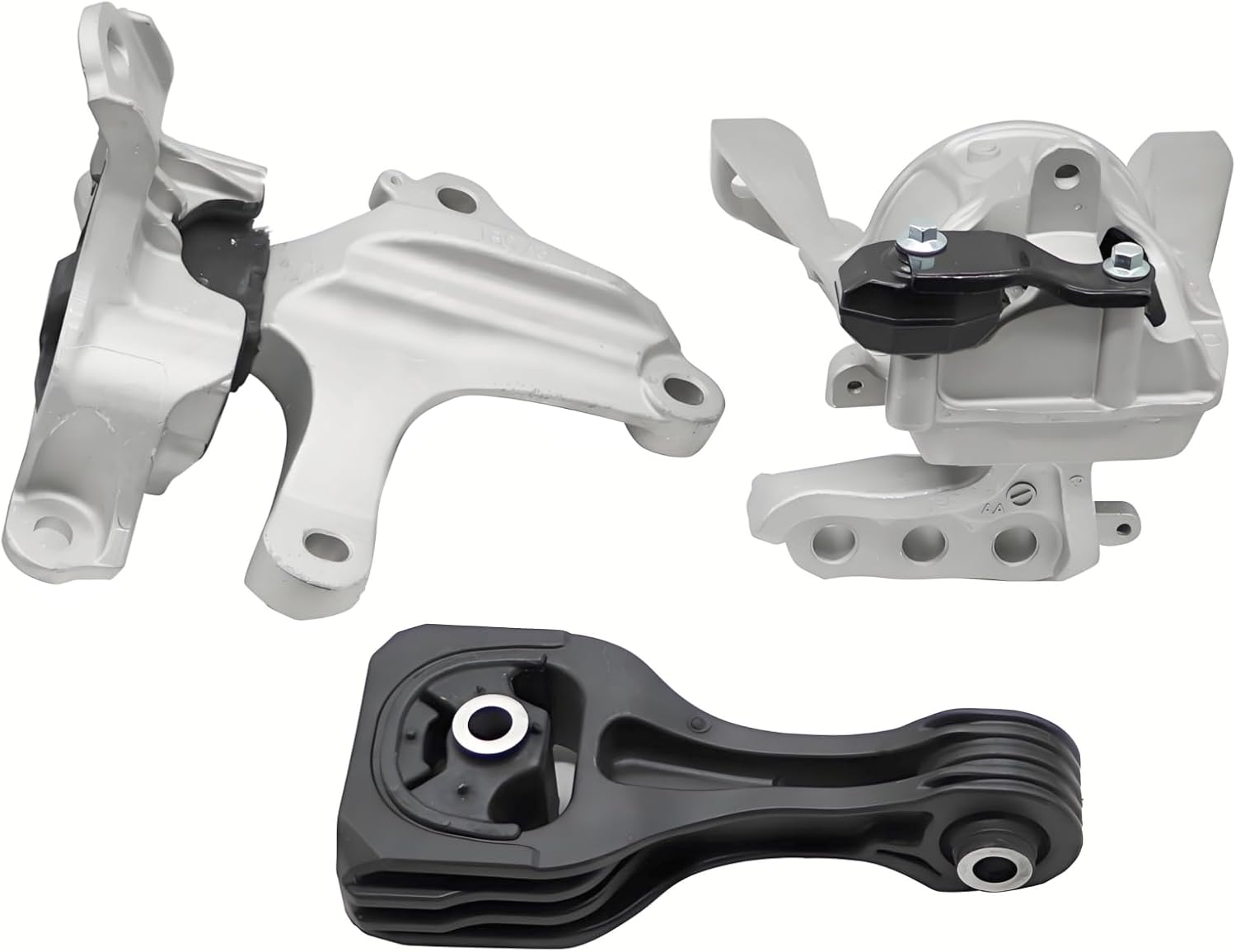 50820-TBA-A04 3Pcs Engine Motor & Auto Trans Mount Kit Compatible with Civic 2016-2021 1.5L L4 CVT Transmission Mounts Set Replace 50850-TBC-A81 50890-TBA-A82