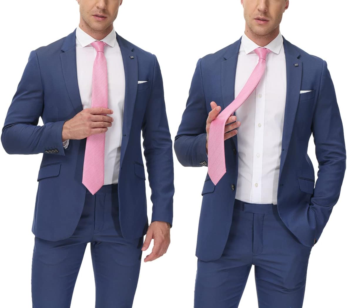 Adulove Men's Necktie Classic Silk Tie Woven Jacquard Neck Ties - Image 4