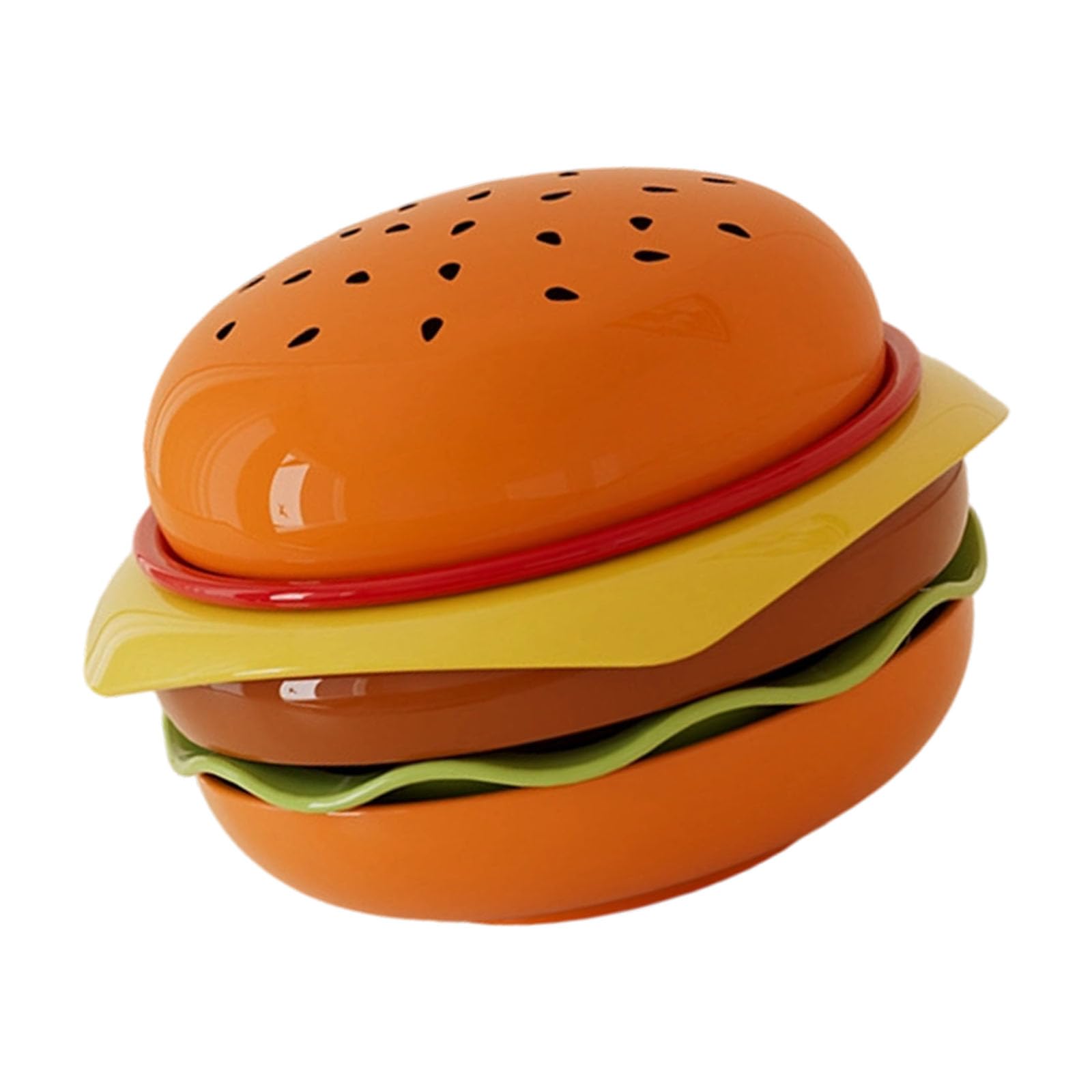 Kaeltsyn Efficient Kitchen Storage Hamburger Shape Stackable Dip for Space Craft of Sturdy Color Stackable