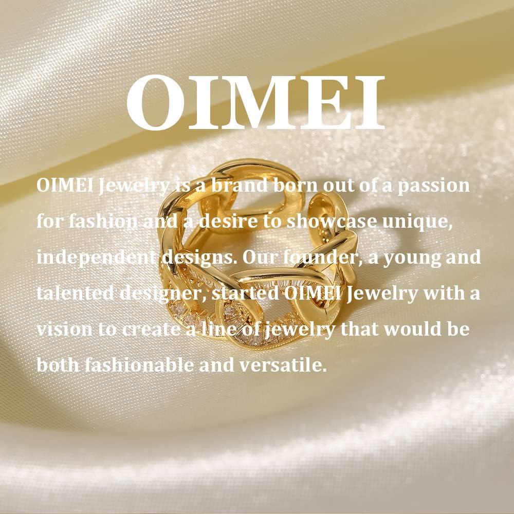 18K Gold Adjustable Ring with Cubic Zirconia | Love Ring for Women | Gem Grade Stacking Ring | Eternity Rings Wedding Bands | Size Adjustable - Image 8