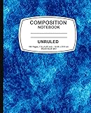 Unruled composition notebook: Blue Marble, Unruled Composition Notebook, 7.5 x 9.25, 160 Pages For for School / Teacher / Office / Student Composition Book