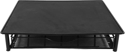 Cajón con soporte para cápsulas, cajón de almacenamiento de cápsulas de café de 36 capacidades, parte superior antideslizante para oficina (negro)