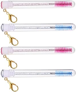 4pcs Eyelash Wand Bottle Keychain Set with Ma...