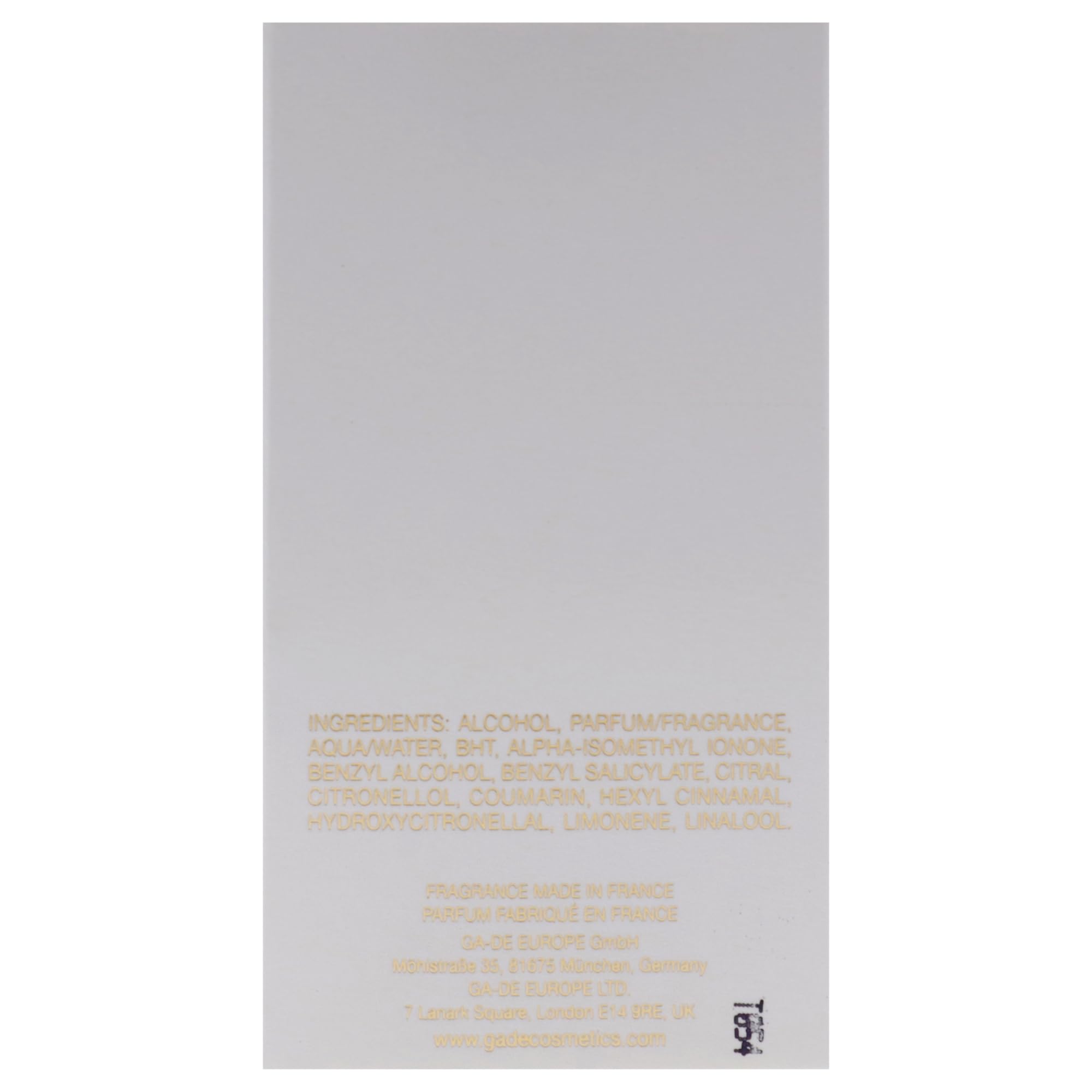 GA-DE Icon Musk Oil Gold EDP Spray perfumy dla kobiet - nuty mandarynki, czarnej porzeczki, jaśminu i paczuli - promieniuje pozytywną energią - 48 g