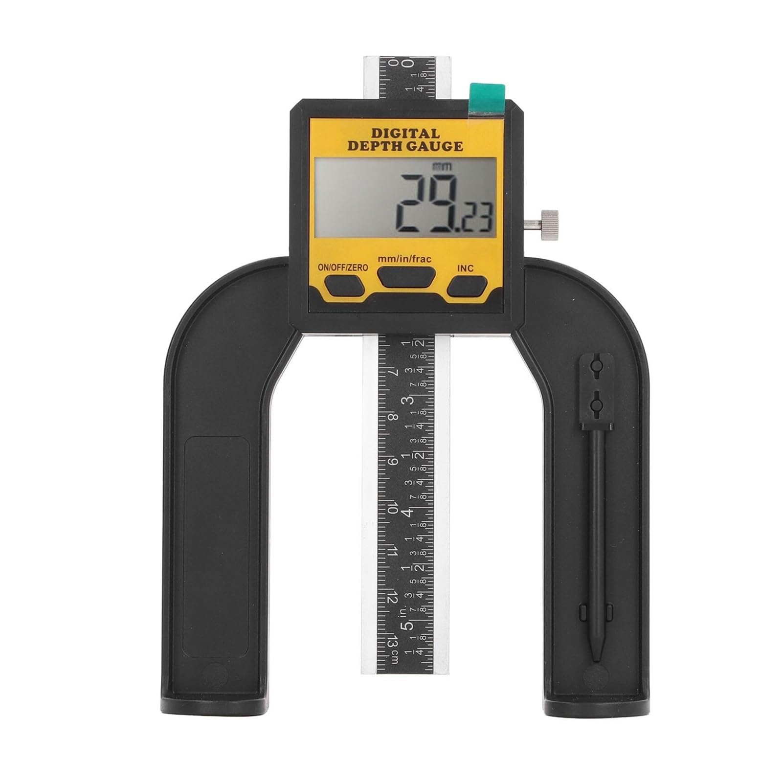 Calibro di profondità Digitale da 0~14 cm, Mini Calibro Altezza con risoluzione 0,01 mm, Strumento misurazione dell'altezza e della for la Lavorazione del Legno Base Magnetica