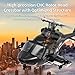 funnyndiy YU Xiang Air-Wolf Replica GPS RC Helicopter with Optical Flow Radar, F02S 1:34 Scale 8CH Dual Brushless Motors RC Helicopter with Telemetry Transmitter & Metal Servo for Pro Enthusiast - RTF