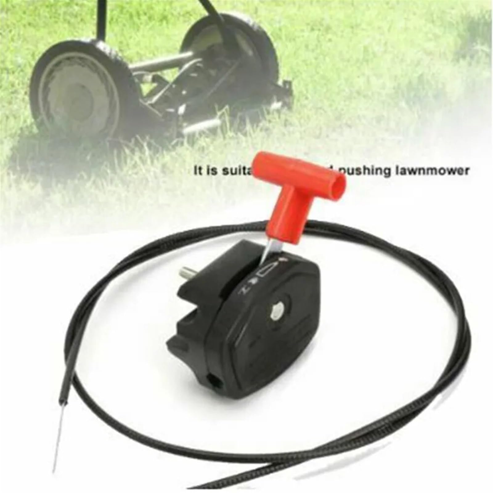 56 Zoll Gaszug Schalter Hebel Steuergriff Rasenmäher Rasenmäher Gasschalter Rasenmäher Kabel Trimmer Gartenwerkzeug Steuerung des Gaszugschalters
