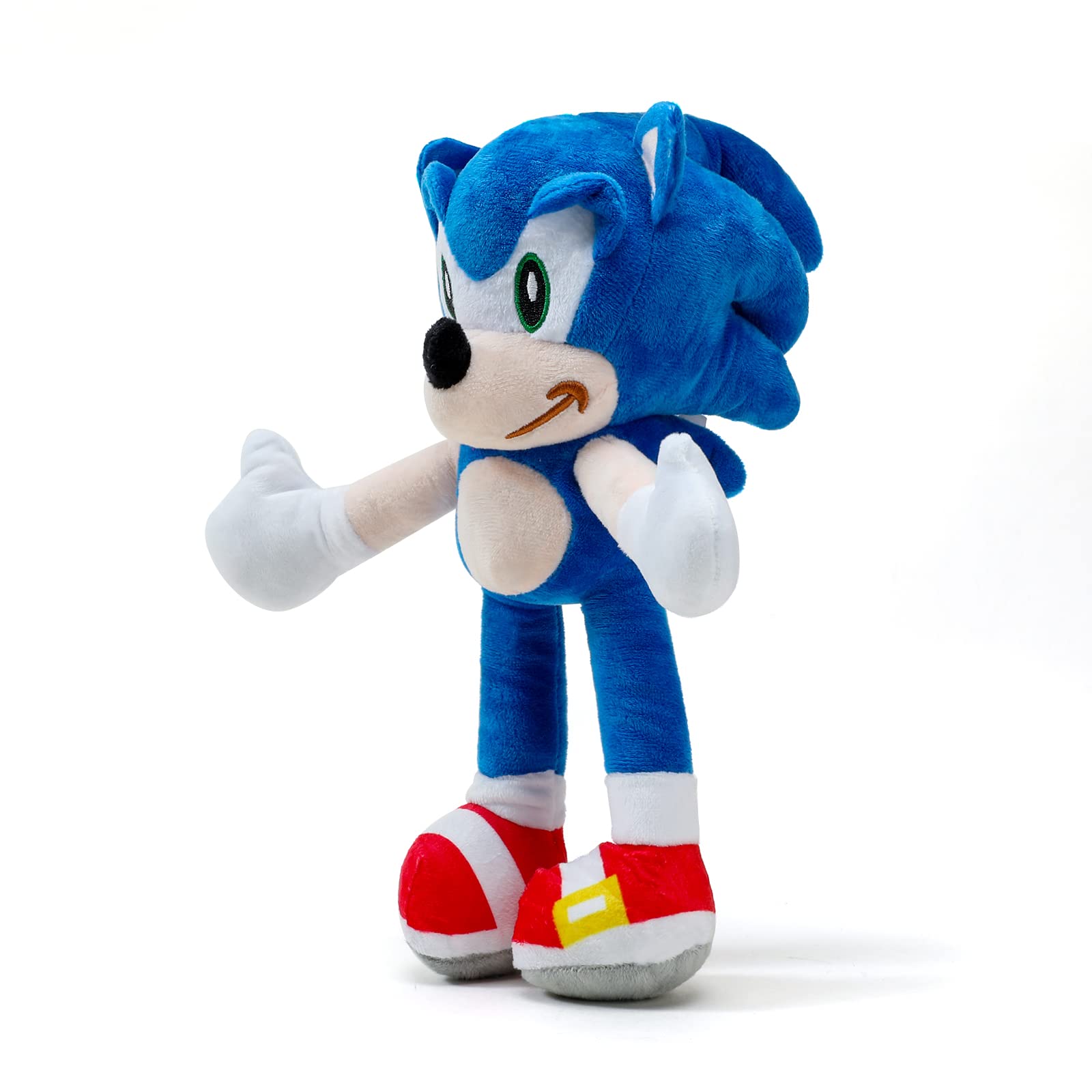 BOLLOCEK Toys, Sonic Plush 11" Stuffed Animals Figures Suction Pad Classic Sonic Characters Plush Sonic Hedgehog Tails Knuckles Shadow Tomy Amy Soft Doll Birthday for Kids (Sonic)