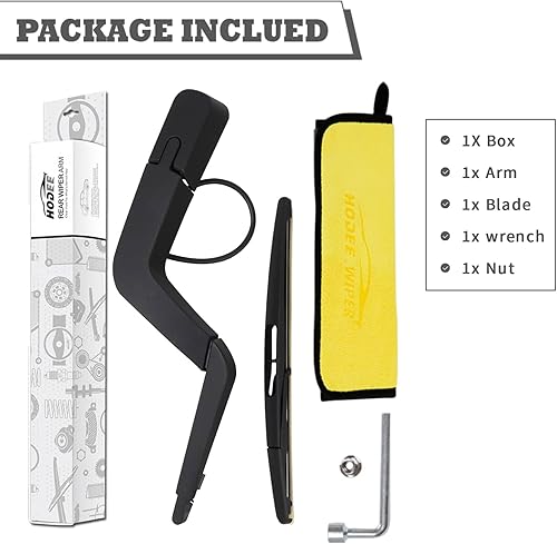 Vista 58 de Juego de tuercas de repuesto para limpiaparabrisas trasero para Jaguar F-PACE 2017-2022, conjunto de accesorios de cubierta del limpiaparabrisas