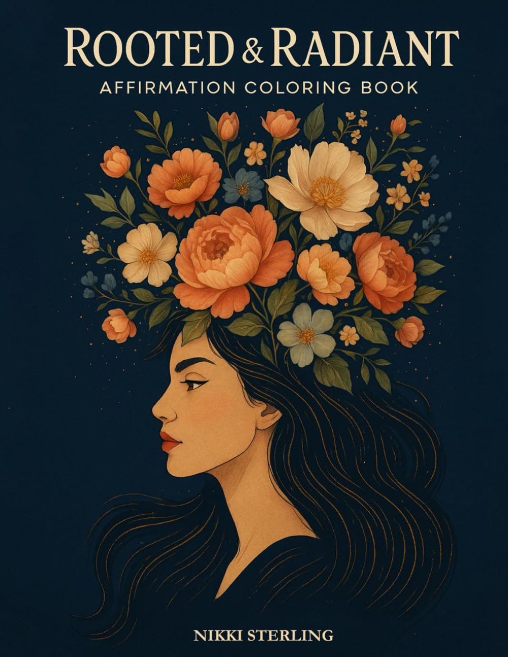 Rooted & Radiant- Adult Affirmation Coloring Book for Women: Mindfulness Quotes for Stress Relief, Relaxation & Self-Love – Anxiety & Depression Coloring Gift for Young Girls & Women      Paperback – September 25, 2025