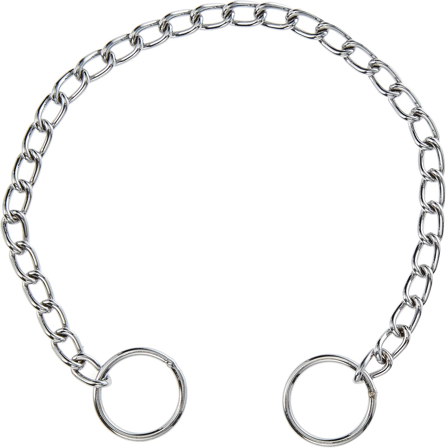 Fine Choke Chain Dog Collar, 12-Inch
