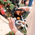 Glue Gun, Mini Hot Glue Guns with 30pcs Glue Sticks(5.5'' x 0.27") and Carry Bag, Mini Hot Glue Gun Kit for Crafts, DIY Arts, Black
