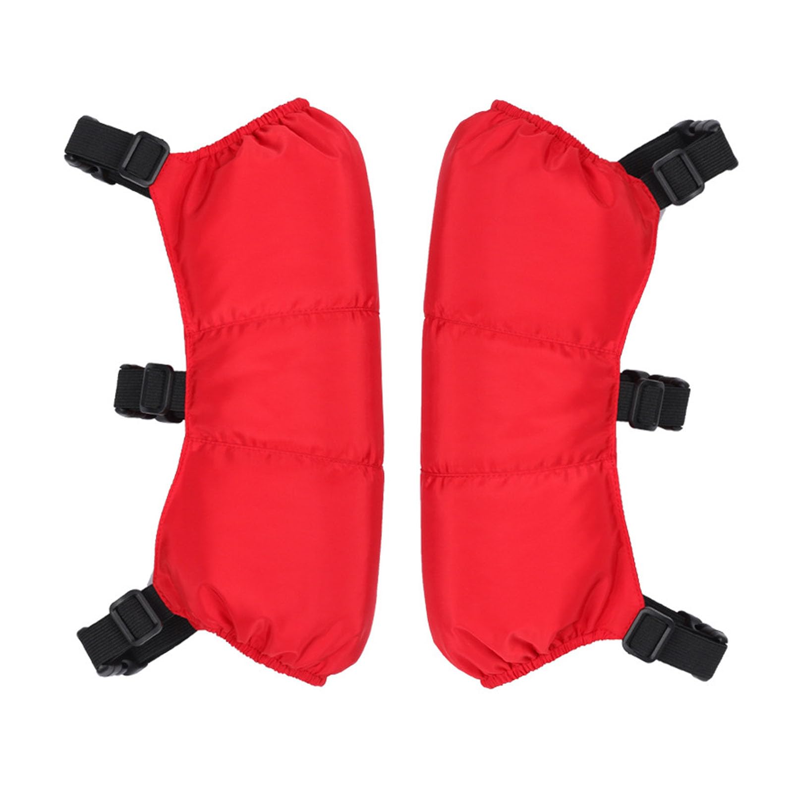 Rodilleras para Moto, For Deportes al Aire Libre Ciclismo Esquí Senderismo Negro/Rojo Rojo(Red)