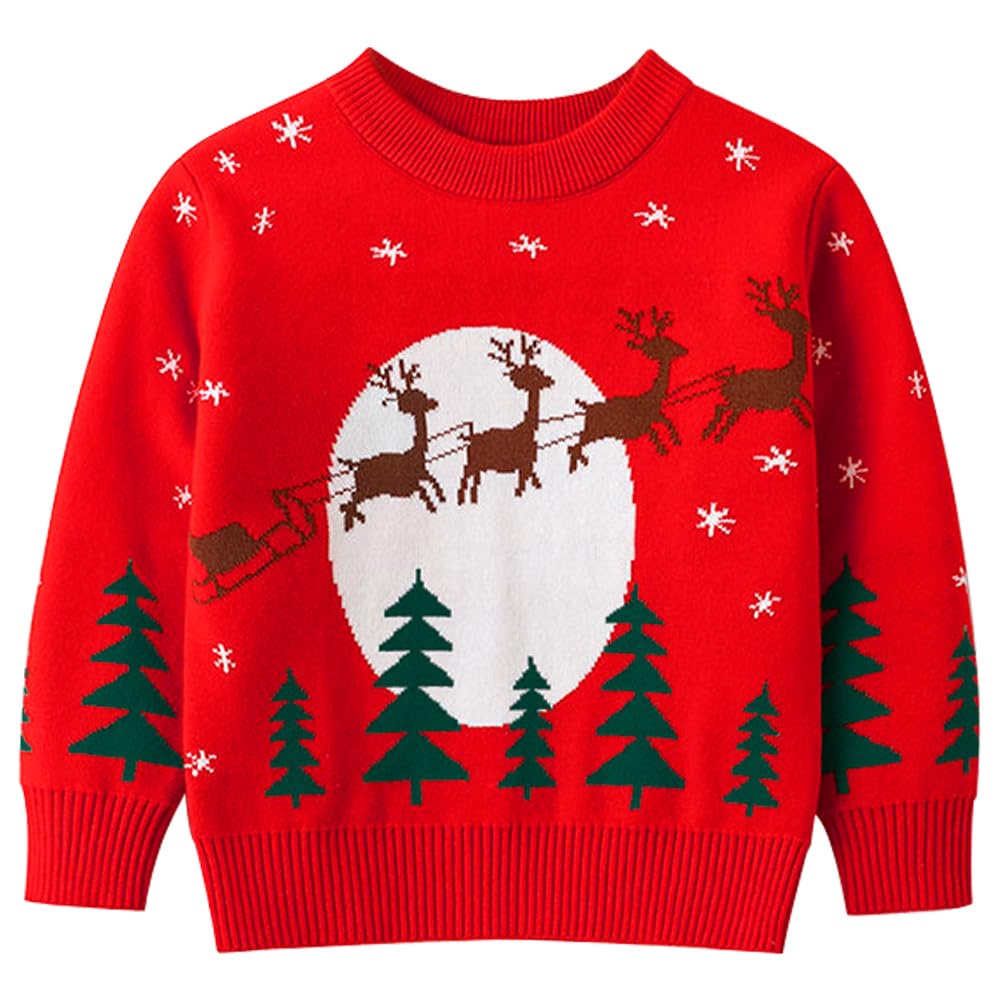 Remimi Kids Christmas Sweater for Toddler Girls Boys Holiday Pullover Top