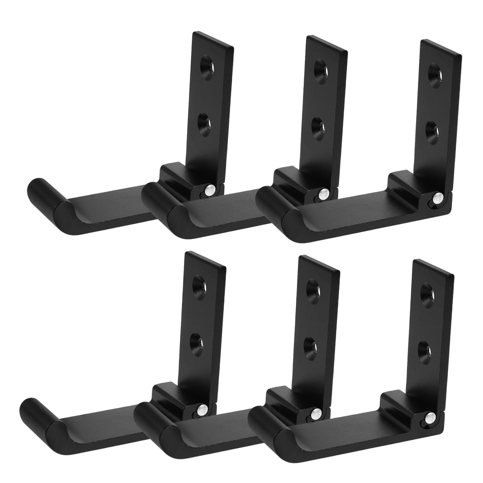 Crochets pliables pour vêtements en alliage d'aluminium fini les couloirs encombrés lot de 6