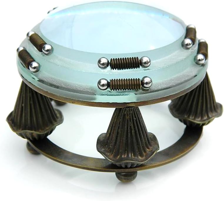 casanova nauticals Traditional Brass Magnifying Glass with Leather Case - W. Ottway