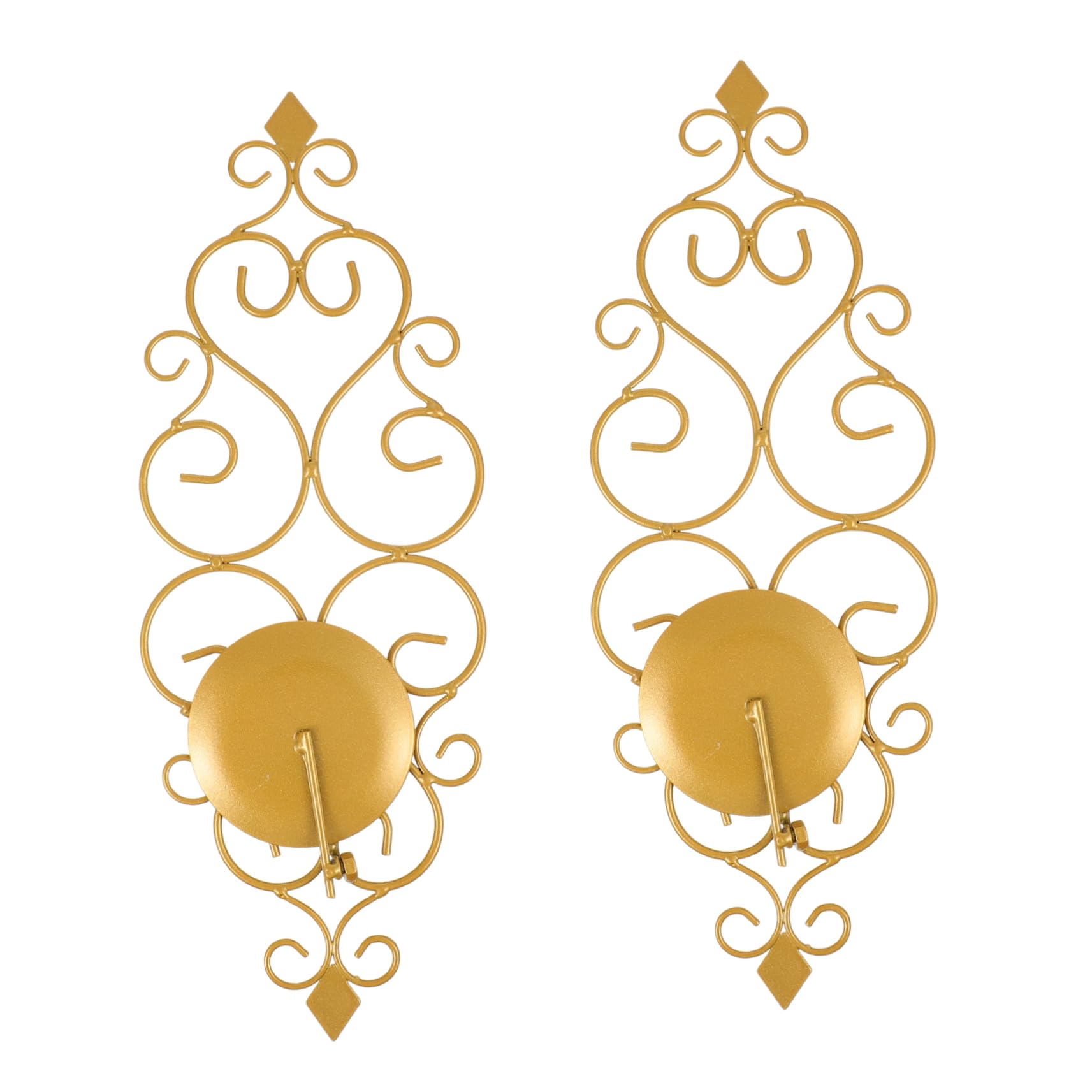 Zerodeko 2Pcs Wall Candle Sconces Elegant Tealight Holders for Living Bedroom Dining Decor Housewarming Present for Friends and Family