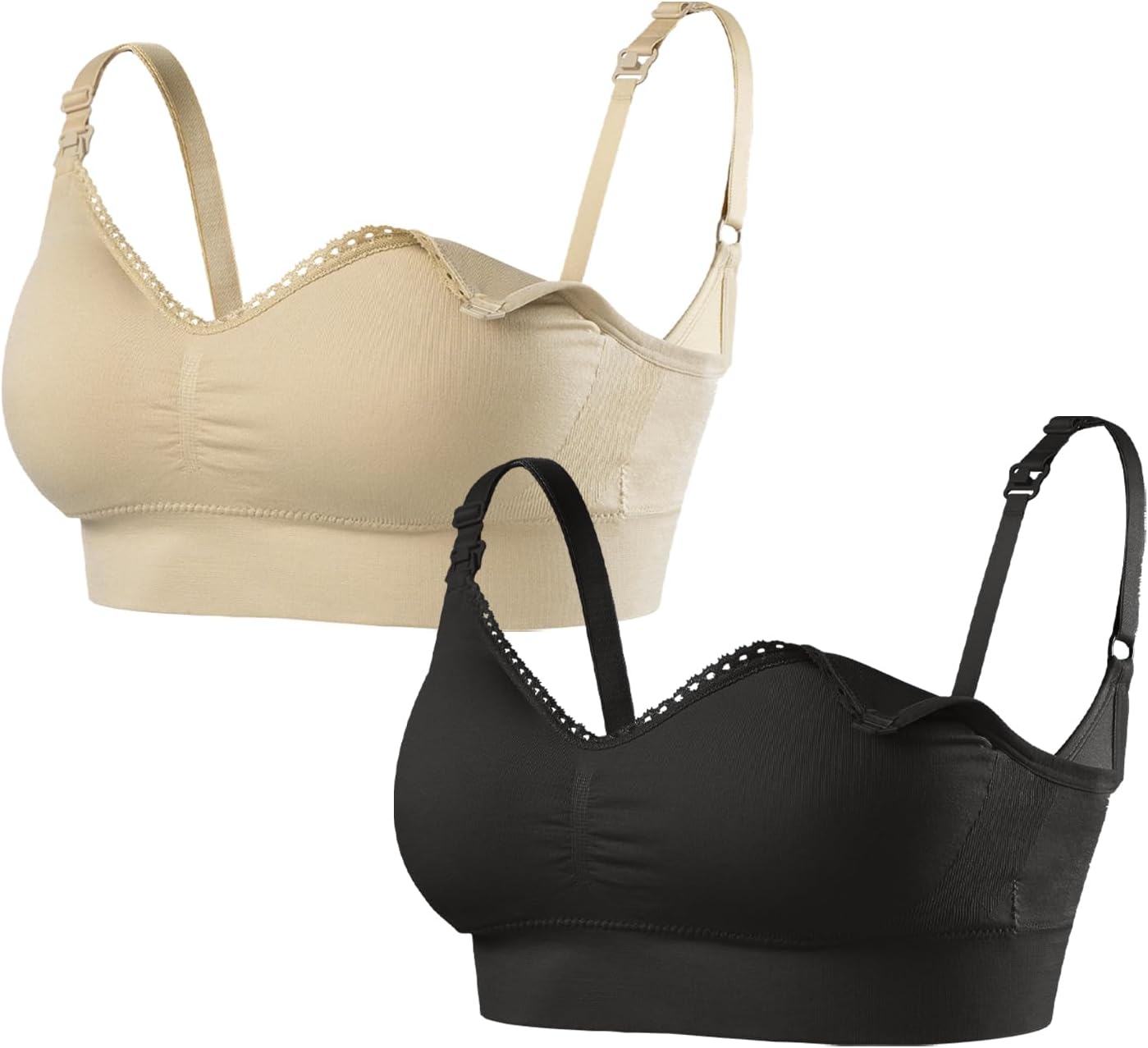 Under Control Women’s Lace Nursing Bra Wireless Seamless Maternity Bra Breastfeeding Bra Bralette for Pregnancy