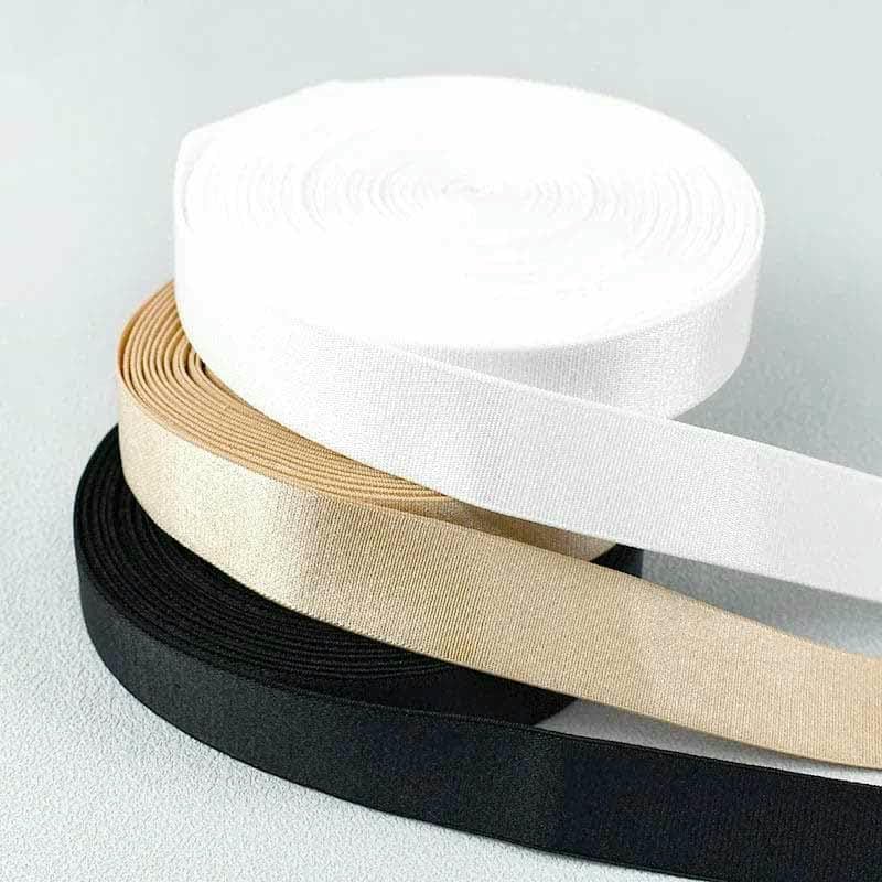 Elastyczna taśma nylonowa, Nylon Elastic Band For Sewing Underwear Bra Straps Multicolor 6-30mm 5/10/20Meters(FleshPink 15mm,20Meters)