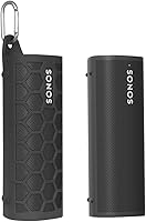 Vista 3 de Zaracle - Funda de transporte flexible para Sonos Roam 2/Sonos Roam Altavoz Bluetooth portátil inalámbrico (negro)