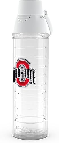 Tervis Venture Lite Ohio State Buckeyes - Vaso aislado de doble pared con logotipo primario fabricado en Estados Unidos, vaso de viaje mantiene las