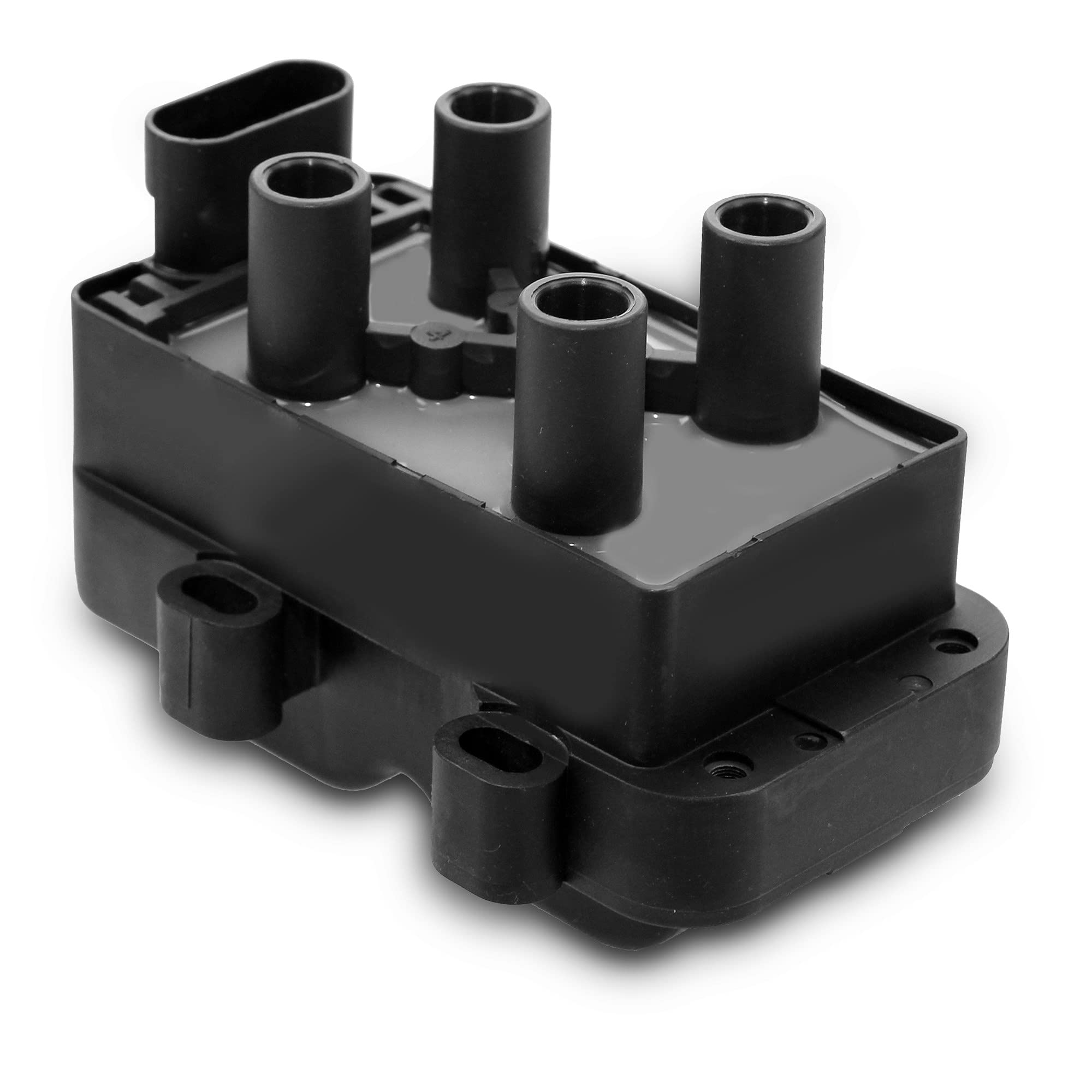 BESTPRICE 1x bobina di accensione modulo di accensione a 4 poli + 4x cavo di accensione set cavo di accensione Adatto per RENAULT CLIO II (BB_, CB_),KANGOO (KC0/1_),KANGOO Express (FC0/1_),TWINGO I (C