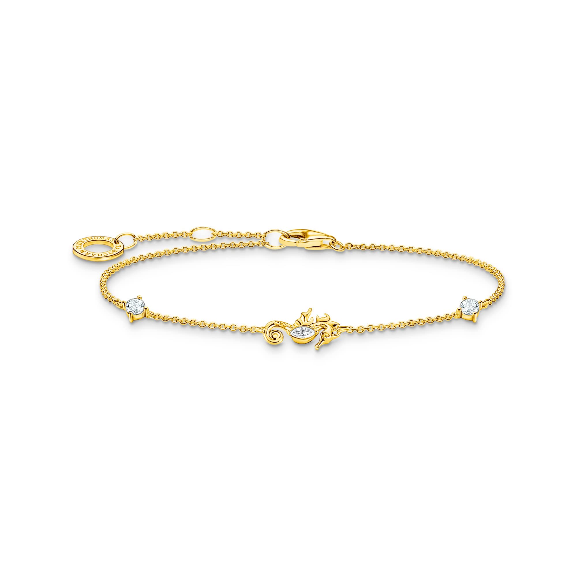 THOMAS SABO bracelet seahorse gold-plated silver A2061-414-14-L19V