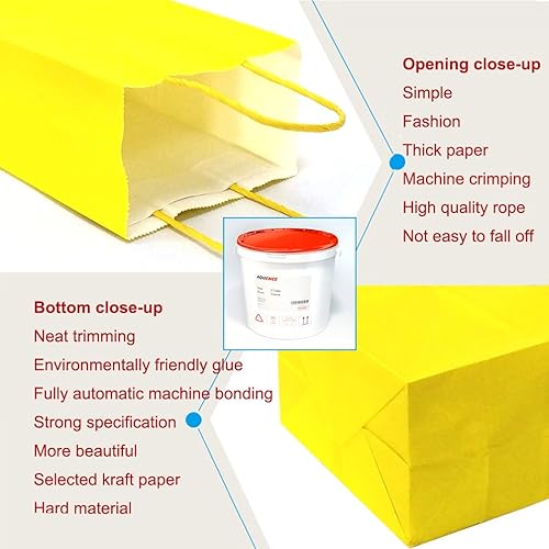 Miniatura 4 de Azowa - Bolsas de papel de estraza con asas para cosas para fiestas, para llevar regalos también