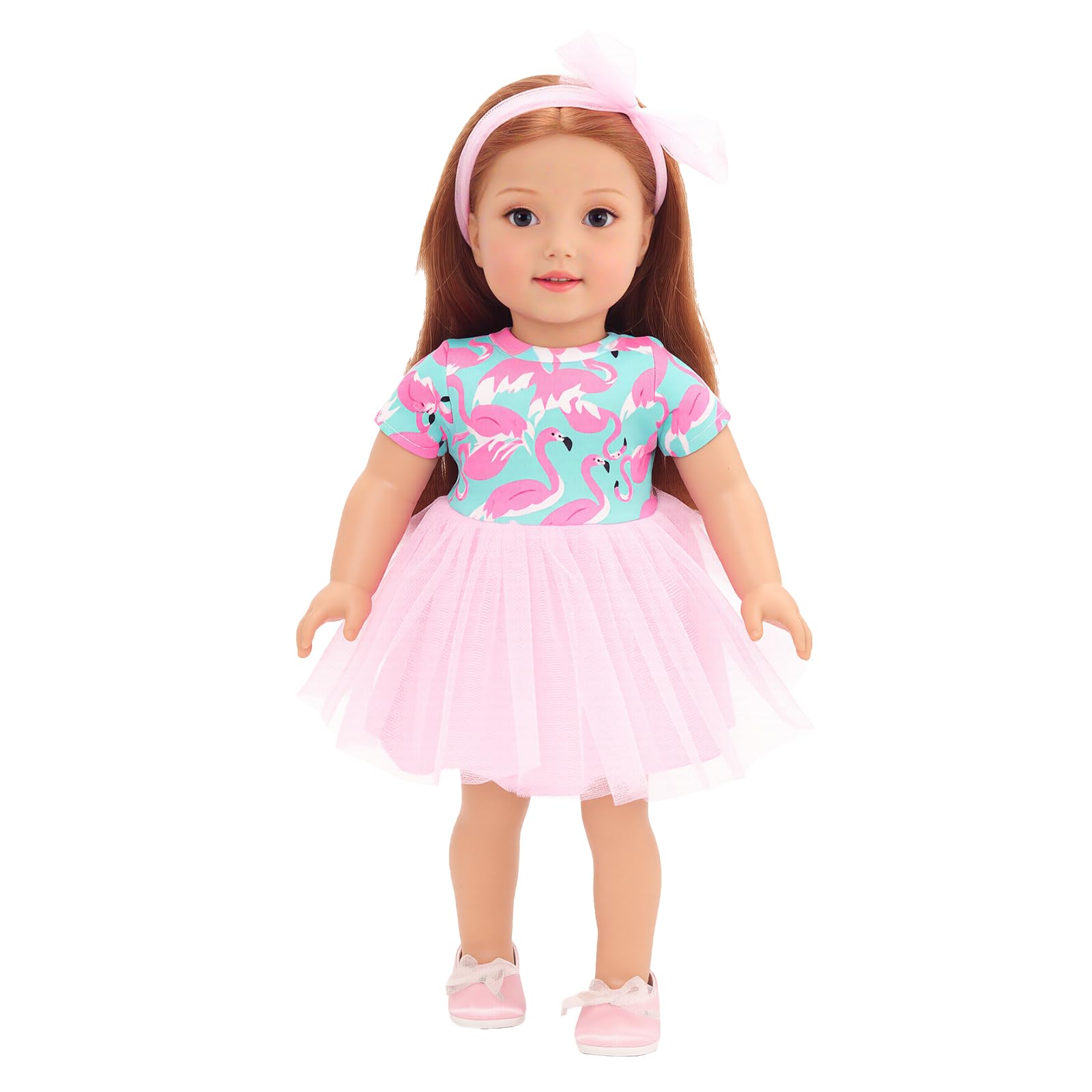 BARWA Doll Clothes and Accessories for 18 inch Girl Dolls Mermaid Casual Tutu Dress, Outfits, Swimsuit, Underwear… (C: Tutu Dress)