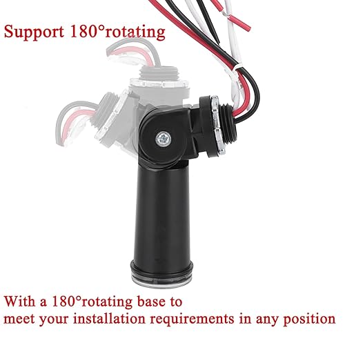 Miniatura 4 de Paquete de 2 sensores fotoeléctricos para exteriores, interruptor de sensor de luz fotocélula de 120 V CA, control de iluminación de conducto de