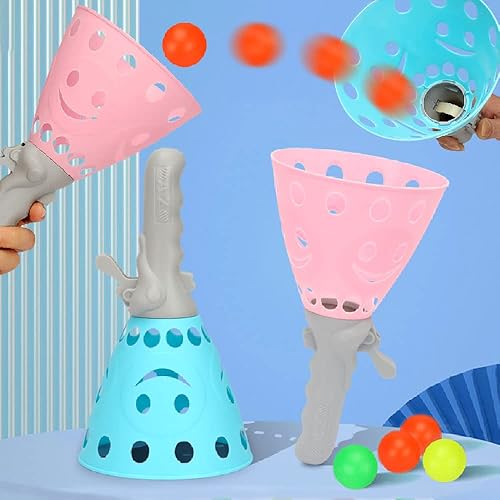 Miniatura 1 de Juegos de pelota Pop and Catch con 2 cestas lanzadoras y 4 pelotas, actividades de juego en interiores al aire libre, playa, piscina, juguetes