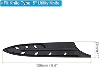 Vista 2 de PATIKIL Fundas de plástico para cuchillos de seguridad para cuchillo utilitario de 5 pulgadas, paquete de 2 cuchillos, protector de cuchillos