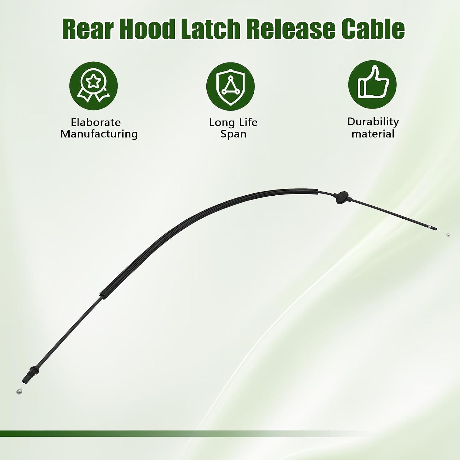 GXARTS Rear Hood Latch Release Cable 5G0823535B Compatible With Volkswagen Golf MK7/8 Passat SportWagen Alltrack GTI 2015-2021 Cable Hood Control Cable Hood Latch Release Cable Line Lock Wire