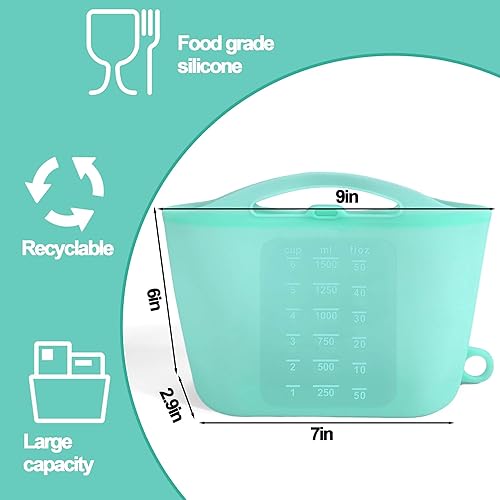 Miniatura 6 de Bolsas de vapor para microondas para biberones, bolsas de vapor reutilizables de silicona de 1.5L para biberones, extractor de leche, accesorios,