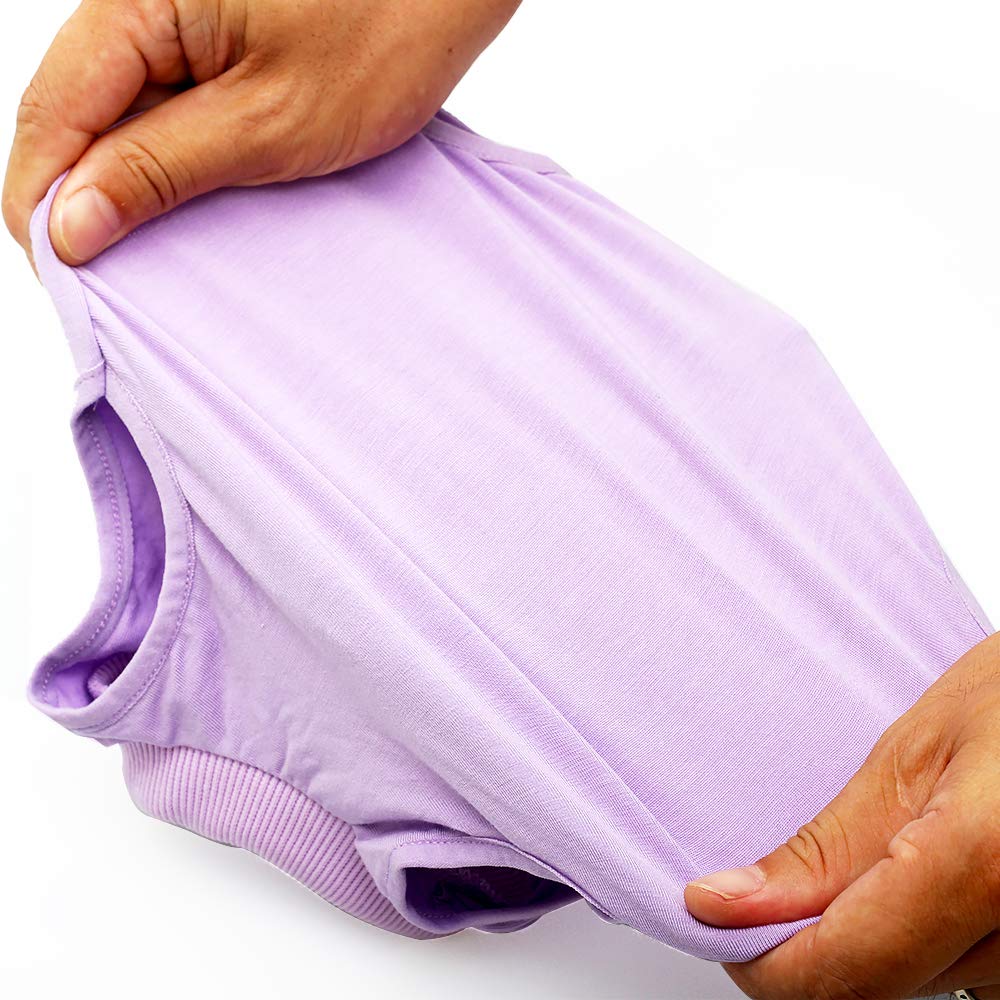 Dotoner Cat Professionale Recupero Vestito per Addominali ferite o malattie della Pelle, e-Collar Alternativa per Gatti e Cani, Dopo Un Intervento Chirurgico Wear, Home Abbigliamento (Viola,s)