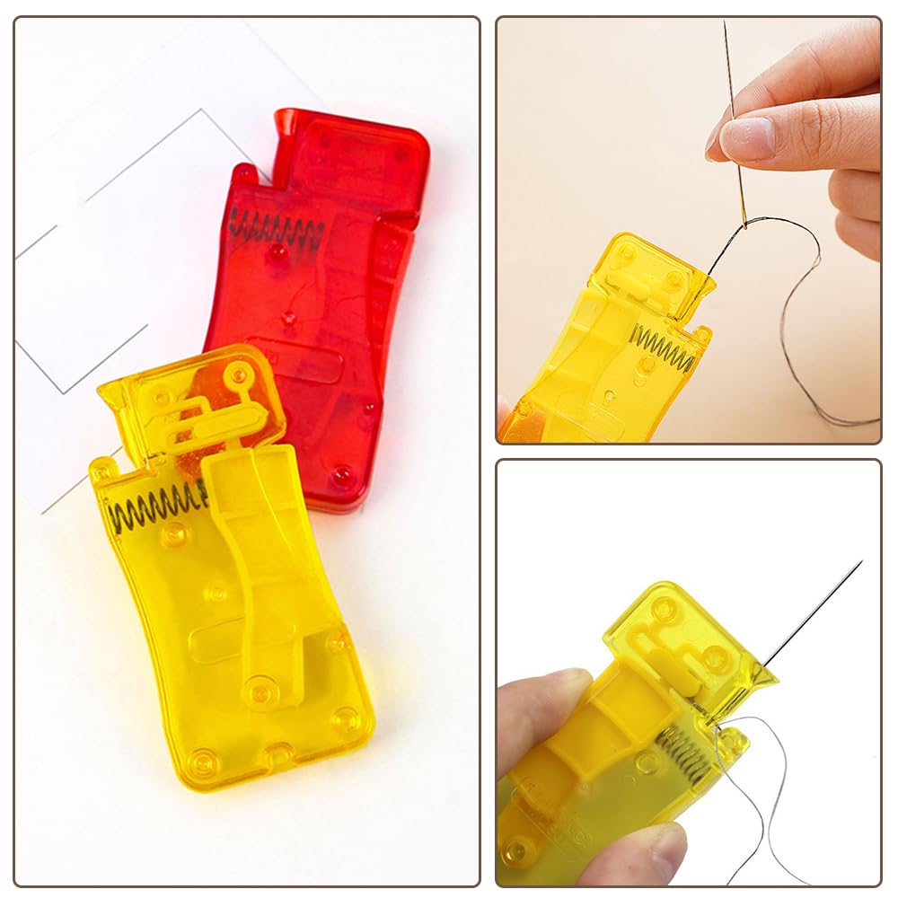 LLOUSSAK 10-Pack Automatic Needle Threaders - Simple Plastic Threading Tool For Sewing, Embroidery, Great For Elderly & Visually Impaired - View #5