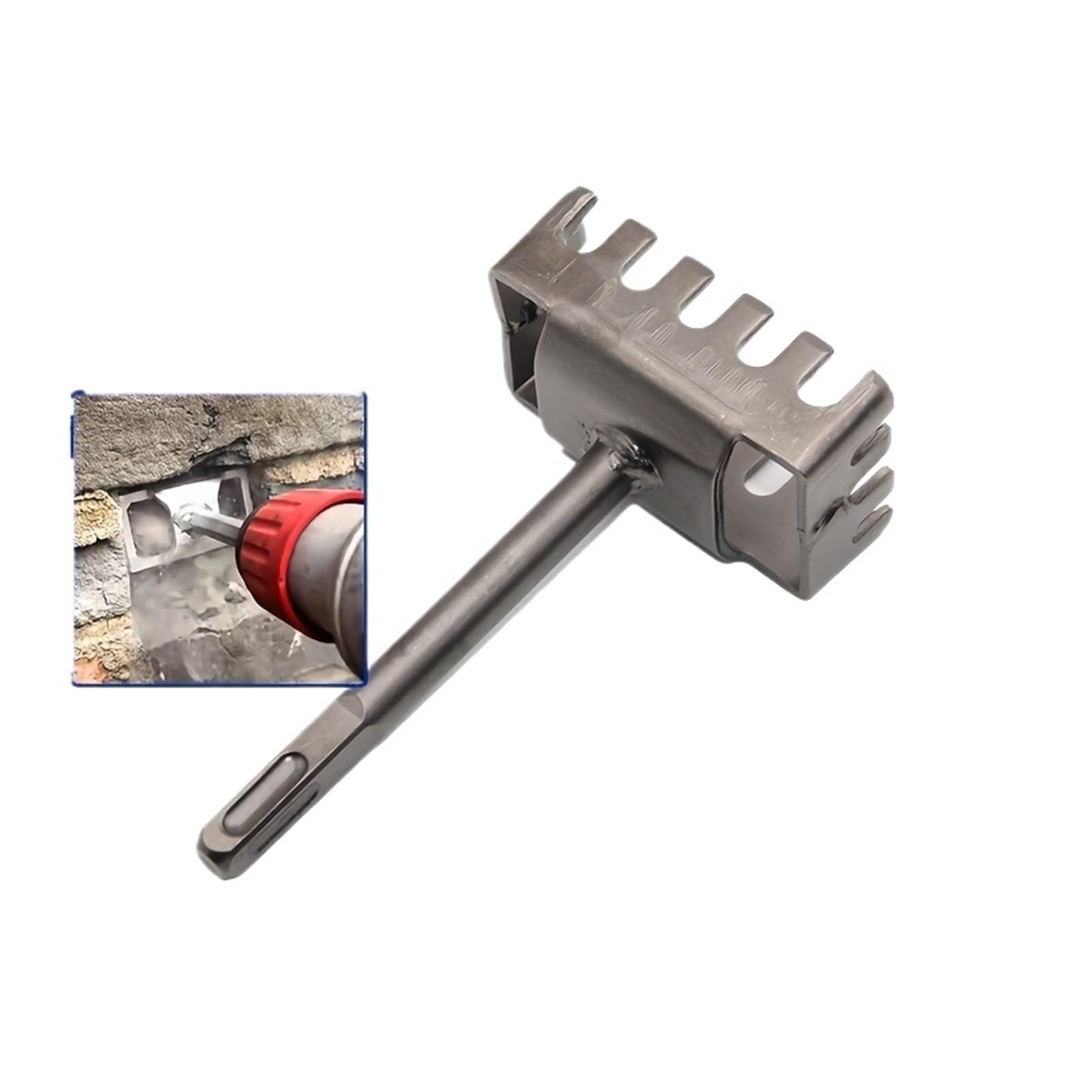 Taladro cuadrado, abridor de agujeros, martillo eléctrico, expansión de agujeros, fontanero, electricista, ranurado de pared, instalación, enchufe, herramienta, accesorios