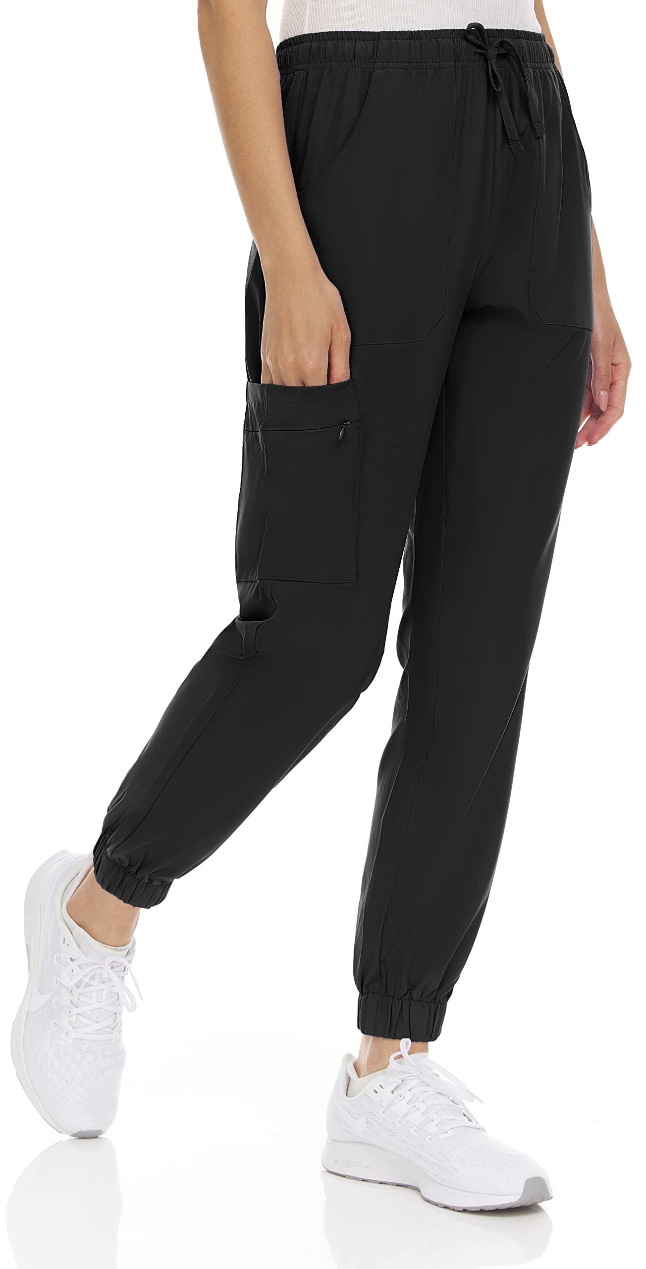 MediChic Aqua Scrubs Water Resistant 6-Pocket Slim Scrub Joggers Pants